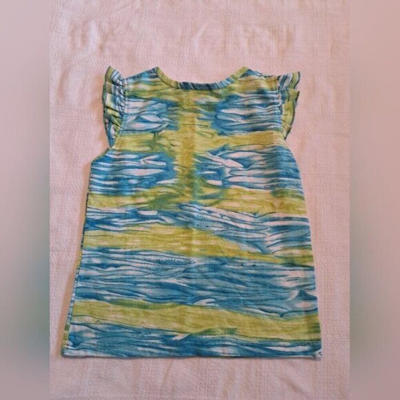 Scooby Doo girls size 10-12 turquoise white & lime short set EUC - Picture 5 of 8